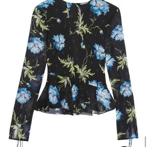 Topshop x Net-a-porter blouse top